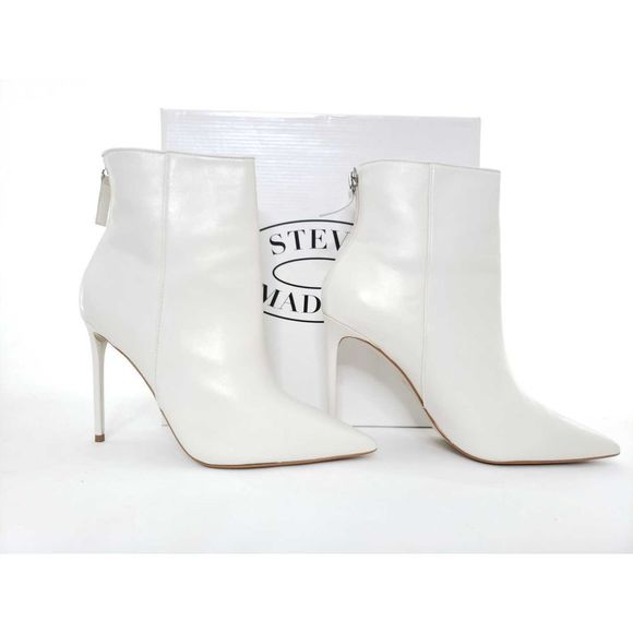 Steve Madden Via Leather Point Toe Stiletto Bootie - Picture 4 of 8